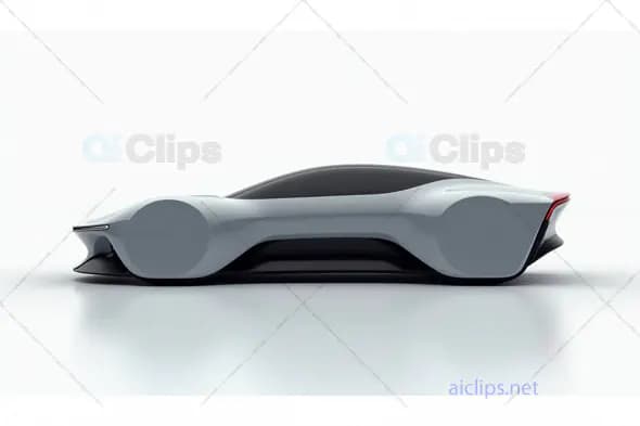 Futuristic Concept Car – Sleek Minimalist Design