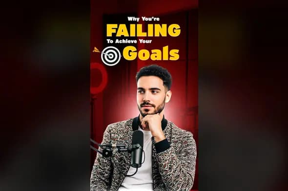 Goal Achievement Podcast Thumbnail Template