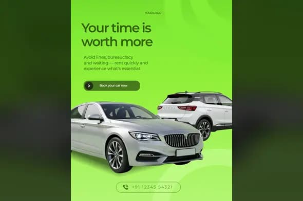 Quick Car Hire Social Media Template