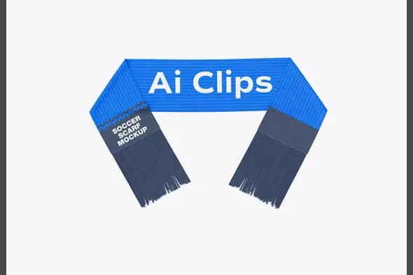 Editable Scarf Mockup Template