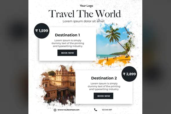 Elegant Travel Agency Promotion Template