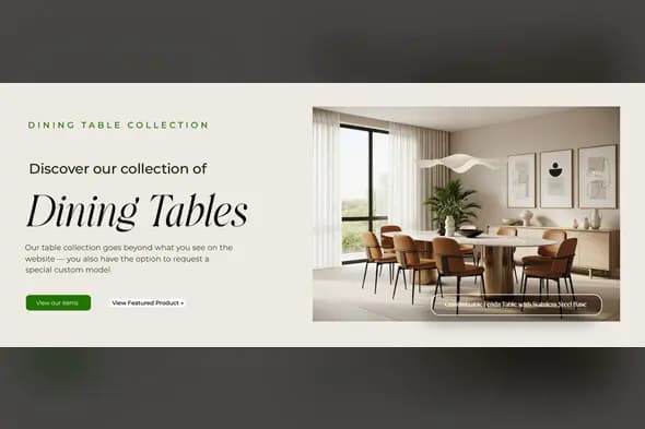 Elegant Home Furnishings Ad Template