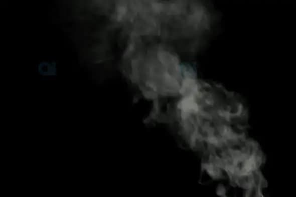 Soft Flowing Smoke Effect on Black Background