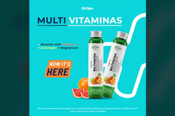 Multivitamin Supplement Product Launch Banner