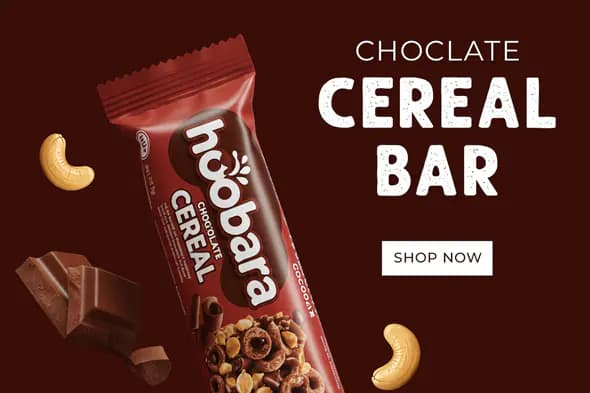 Enhanced Chocolate Cereal Bar Product Advertisement