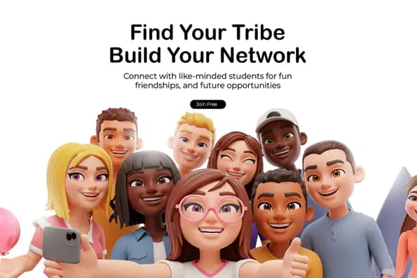 Student Networking Platform Advertisement