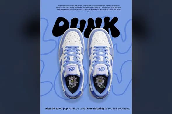 Modern Sneaker Sale Promo Template