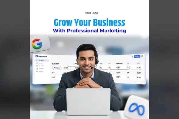 Digital Marketing Services Ad Template