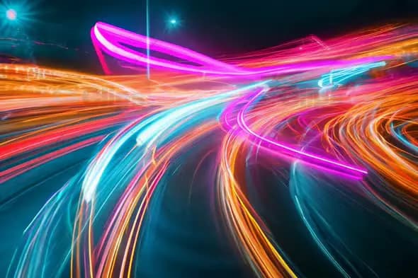 Neon Light Trails – Futuristic High-Energy Motion