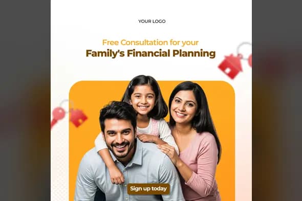 Family Financial Planning Social Media Post
