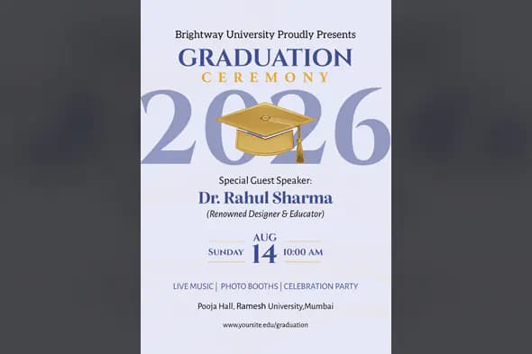 University Graduation Ceremony Template