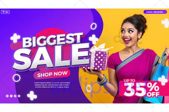 Biggest Sale Promotional PSD Template