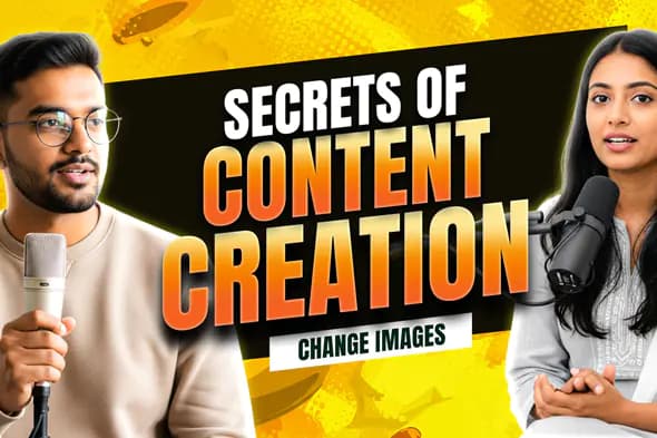 Content Creation Podcast Thumbnail Template