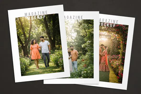 Garden Romance Magazine Mockup