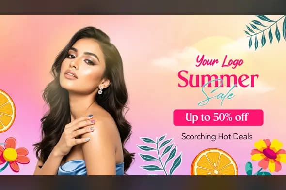 Radiant Summer Beauty Sale Template