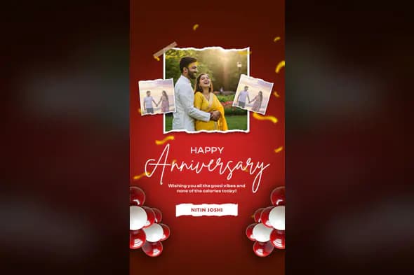Customizable Anniversary Greeting Template