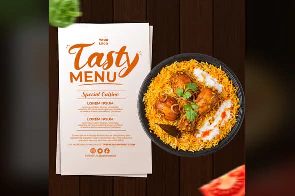 Restaurant Menu Design Template