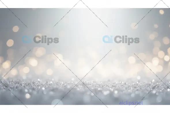 Elegant Silver Bokeh Glitter Background