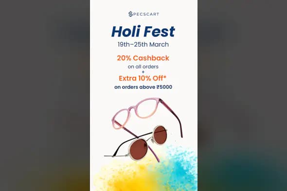 Holi Fest Eyewear Promotion Template