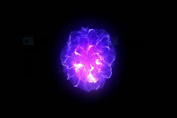 Electric Purple Shockwave Burst - Futuristic Sci-Fi Explosion