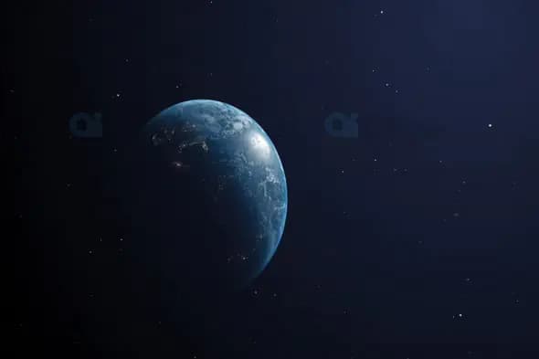 Earth in Light and Shadow - City Lights from Space