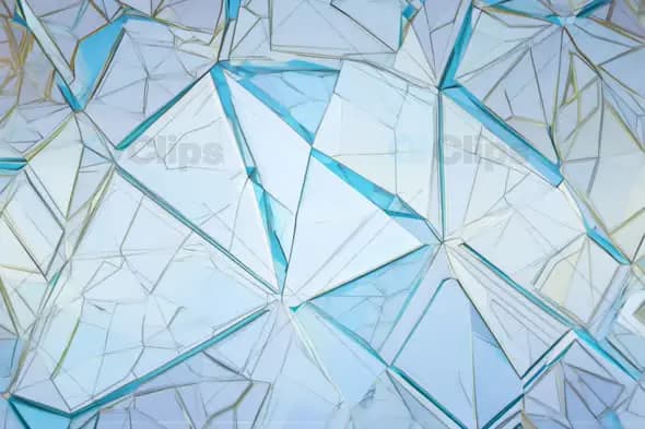 Abstract Glass Faceted Surface - Geometric Crystal Animation