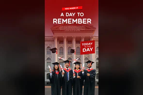 Enhanced Graduation Celebration Poster Template