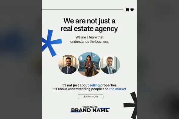 Corporate Real Estate Team Ad Template
