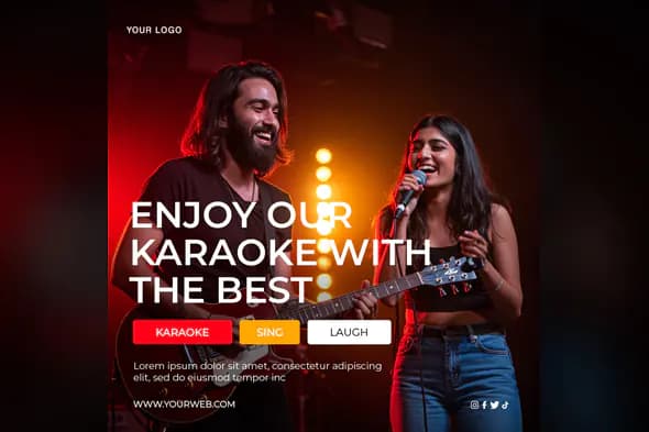 Dynamic Karaoke Night Promo Template