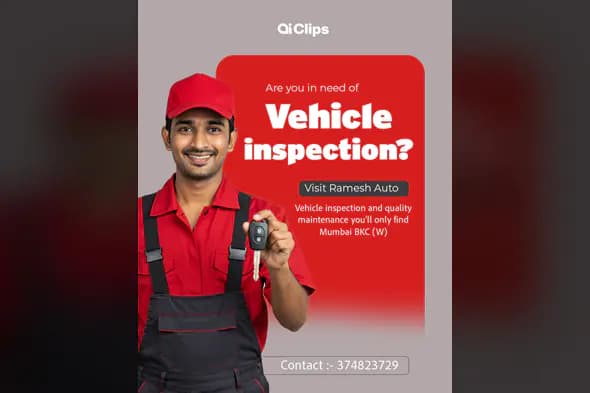 Vehicle Inspection Service PSD Template