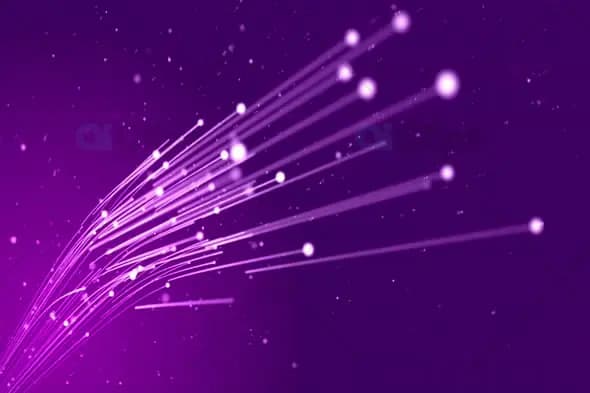 Futuristic Fiber Optic Light Streaks - Tech Motion Background