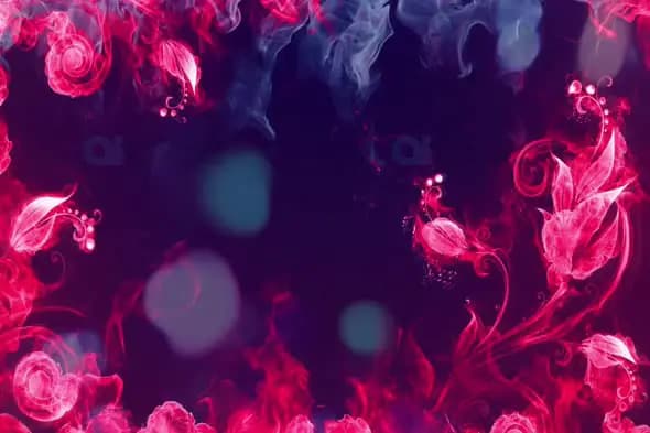 Mystical Floral Smoke Animation - Dreamy Fantasy Background