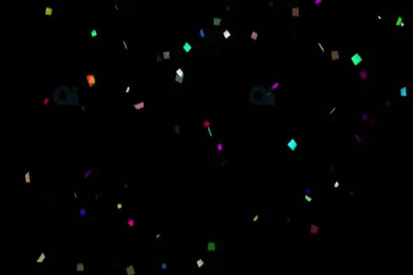 Colorful Confetti on Dark Background