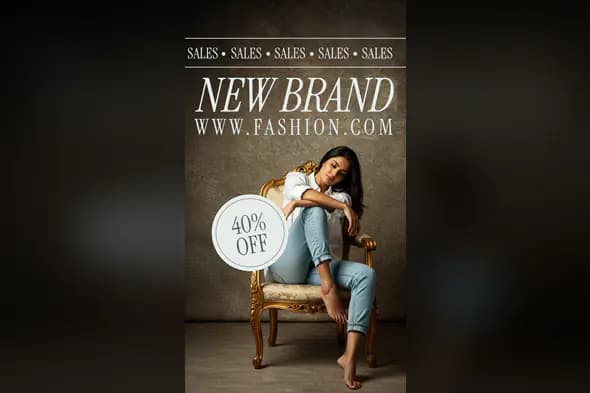 Fashion Brand Sale Promotional Template
