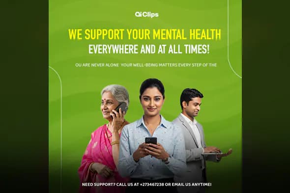 Mental Health Awareness Support Banner PSD Template