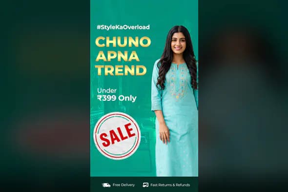 Ethnic Fashion Sale Banner Template