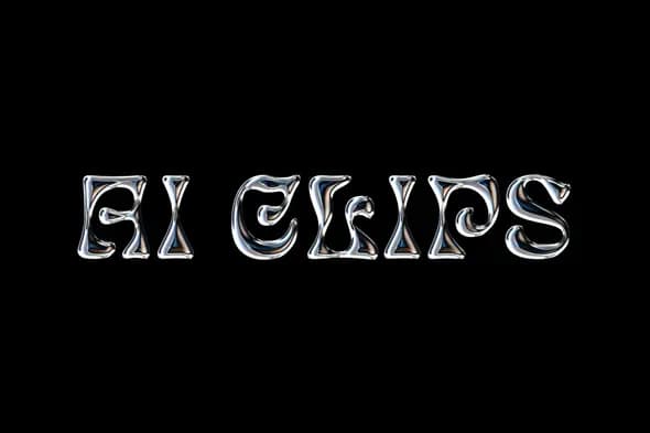 Liquid Chrome Text Effect