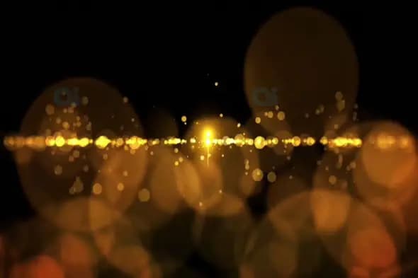 Golden Bokeh Light Particles - Elegant Celebration Motion Graphic