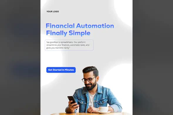 Financial Automation Landing Page Template