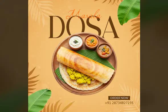South Indian Dosa Promotion Template