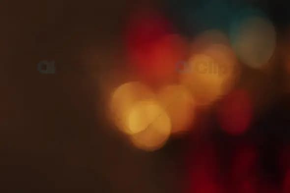 Warm Golden and Red Bokeh Lights for Cinematic Motion Graphics