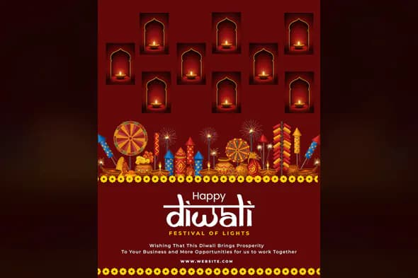 Vibrant Diwali Celebration Template