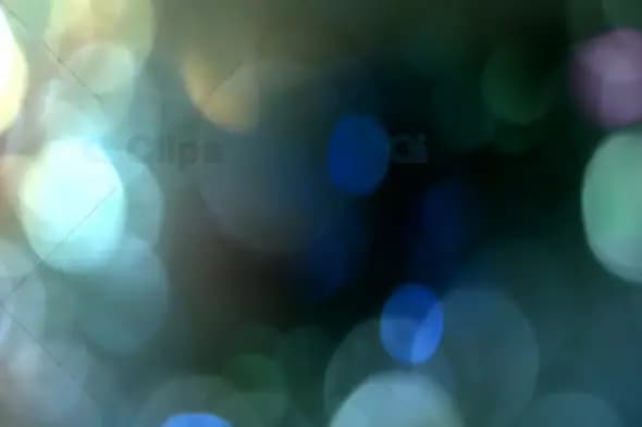 Soft Blue and Green Bokeh Light Overlay