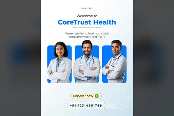 Meet Our Doctors Social Media Template