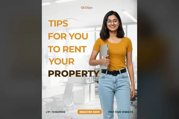Enhanced Property Rental Tips Social Media Template