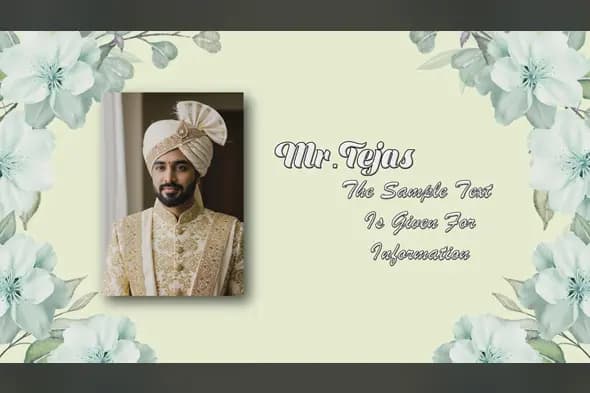 Floral Frame Indian Wedding Title Template with Edius 8 Pro