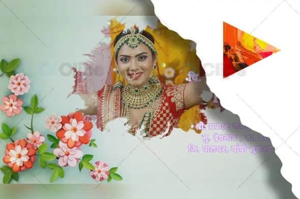 Marathi Wedding Title Edius Project – Floral Trending Design
