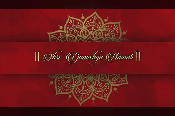 Deep Red Elegant Background Golden Mandala Title With Edius 8 Pro