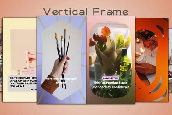 Vertical Story Frame Template