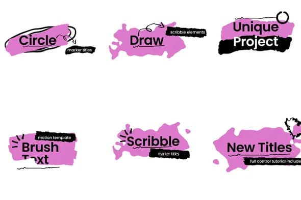 Hand-Drawn Brush Titles for After Effects